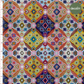 Patterned Digital Printed Fabric with Harmony of Ethnic Patterns